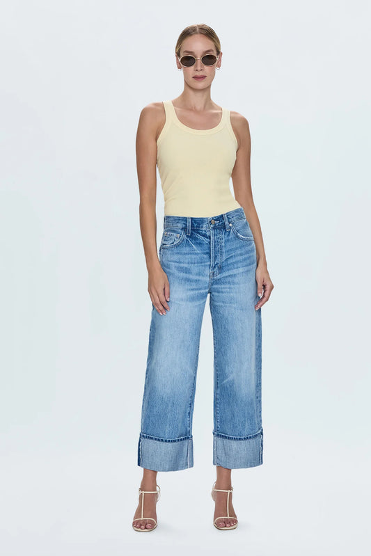 Ryder High Rise Cuffed Jean in Abroad Vintage