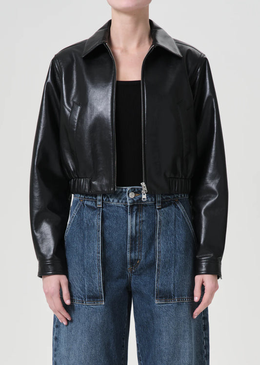 AGOLDE Essie Recycled Leather Jacket