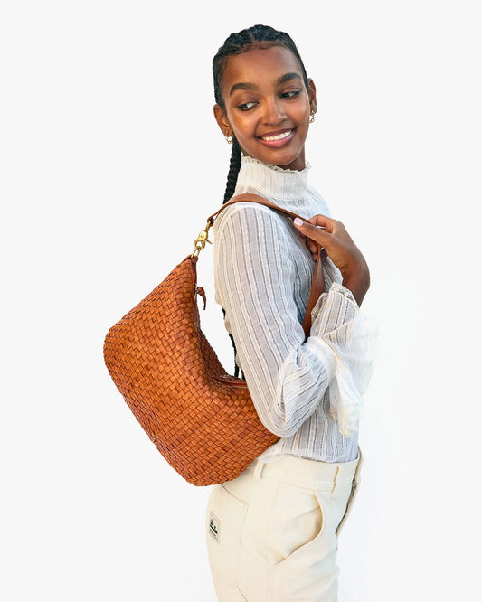 Clare V. Moyen Messenger - Woven Checker