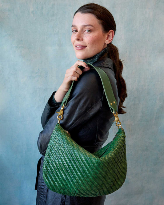 Clare V. Moyen Messenger - Woven Zig-zag