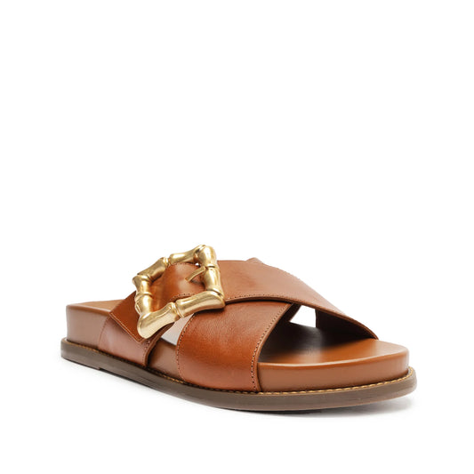 Enola Crossed Atanado Leather Sandal