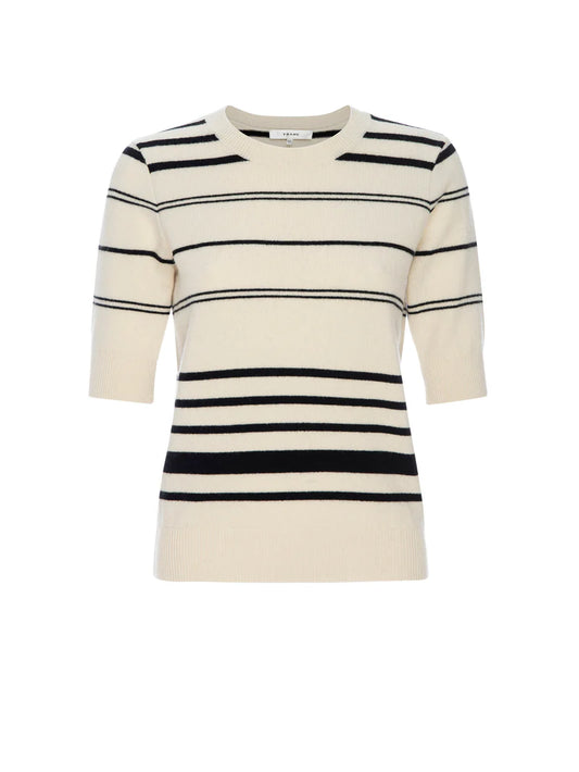 FRAME Striped S/S Sweater