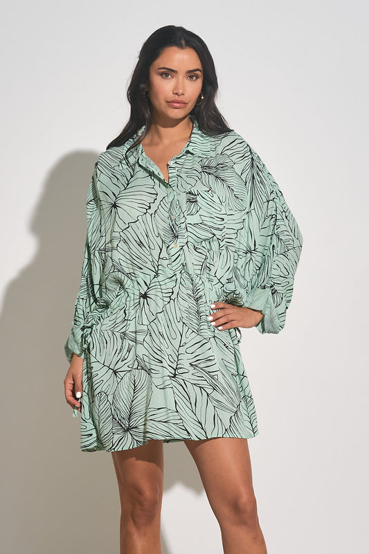 Tunic Cinched Side Cover-up Dress